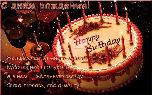 Открытка с днем рождения